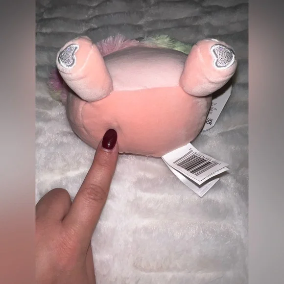 Squishmallow Diane the Bigfoot 5” Pastel Rainbow Fuzzy Hair Plush NWT - Picture 7 of 7